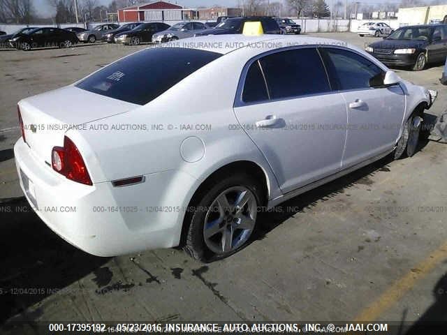 1G1ZC5E01AF237849 - 2010 CHEVROLET MALIBU 1LT WHITE photo 4
