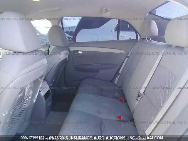 1G1ZC5E01AF237849 - 2010 CHEVROLET MALIBU 1LT WHITE photo 8