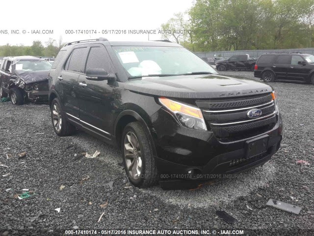 1FM5K8D89EGC31942 - 2014 FORD EXPLORER XLT BLACK photo 1