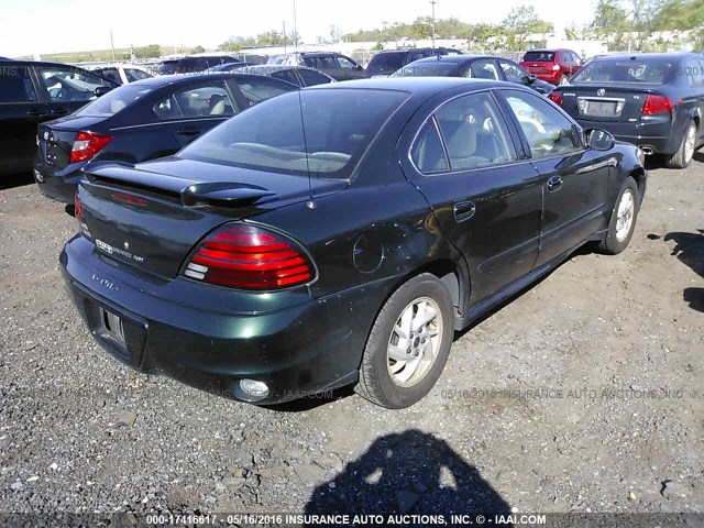 1G2NF52F43C191156 - 2003 PONTIAC GRAND AM SE1 GREEN photo 4