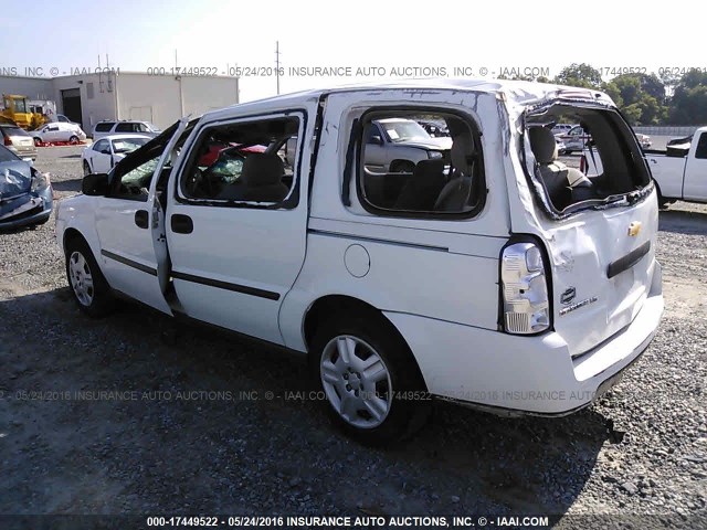 1GNDV23L06D109703 - 2006 CHEVROLET UPLANDER LS WHITE photo 3