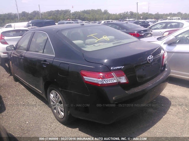 4T1BF3EK6AU522303 - 2010 TOYOTA CAMRY SE/LE/XLE BLACK photo 3