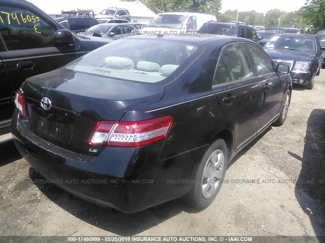 4T1BF3EK6AU522303 - 2010 TOYOTA CAMRY SE/LE/XLE BLACK photo 4