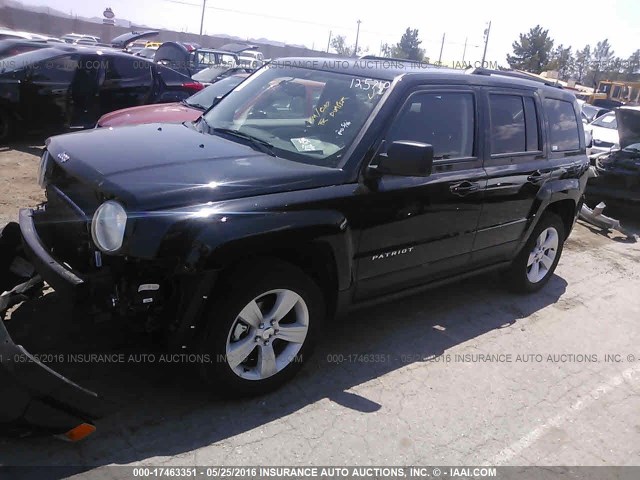 1C4NJRFB2GD647227 - 2016 JEEP PATRIOT LATITUDE BLACK photo 2