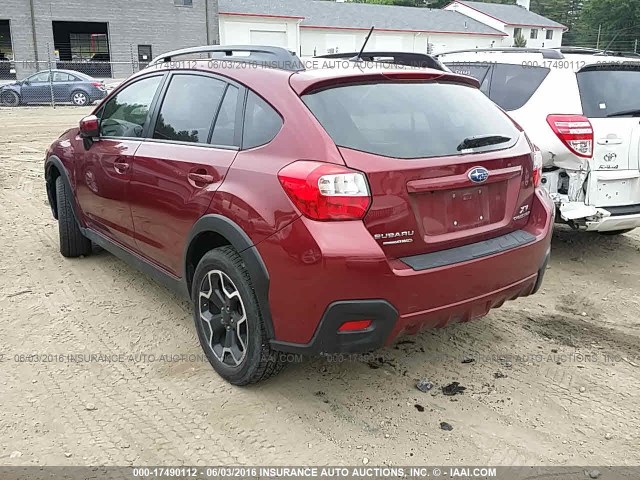 JF2GPACC2F9268737 - 2015 SUBARU XV CROSSTREK 2.0 PREMIUM RED photo 3