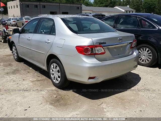 2T1BU4EE2BC742949 - 2011 TOYOTA COROLLA S/LE SILVER photo 3