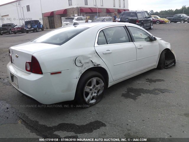 1G1ZA5E0XCF394675 - 2012 CHEVROLET MALIBU LS WHITE photo 4