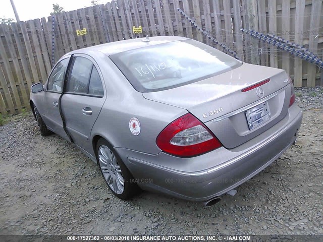 WDBUF87X28B272579 - 2008 MERCEDES-BENZ E 350 4MATIC BEIGE photo 3