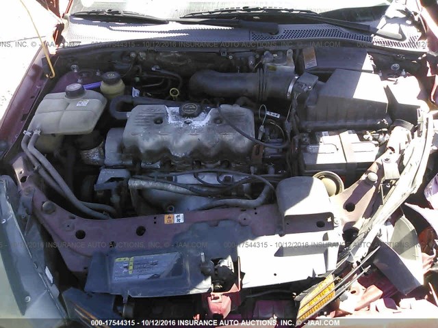 1FAFP33PX3W334110 - 2003 FORD FOCUS LX RED photo 10