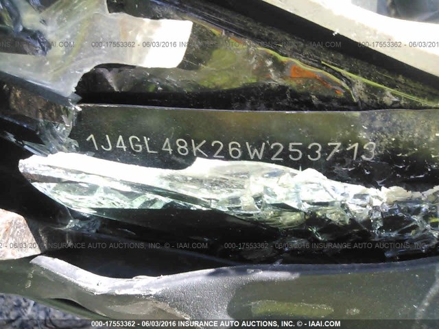 1J4GL48K26W253713 - 2006 JEEP LIBERTY SPORT Qara foto 9