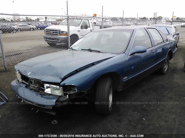 1G1BL52W2SR171144 - 1995 CHEVROLET CAPRICE CLASSIC BLUE photo 2