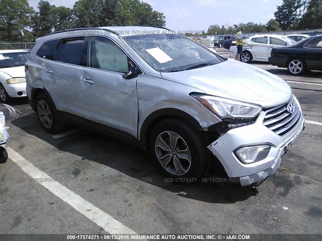 KM8SMDHF6FU096419 - 2015 HYUNDAI SANTA FE GLS SILVER photo 1