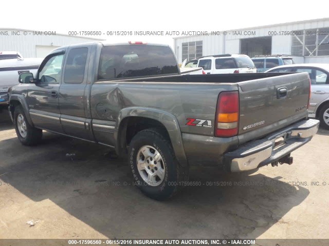 1GCEK19T21E168519 - 2001 CHEVROLET SILVERADO K1500 GRAY photo 3