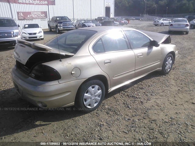 1G2NE52E95M156555 - 2005 PONTIAC GRAND AM SE GOLD photo 4