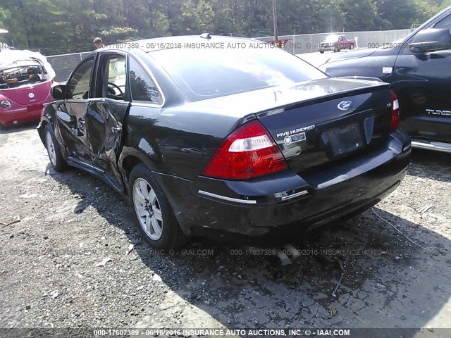 1FAFP24107G100708 - 2007 FORD FIVE HUNDRED SEL BLACK photo 3