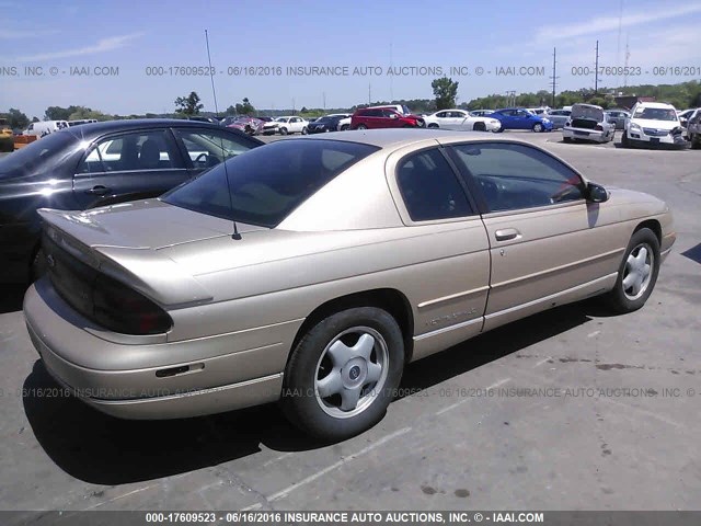 2G1WW12M2X9291270 - 1999 CHEVROLET MONTE CARLO LS ოქროსფერი ფოტო 4