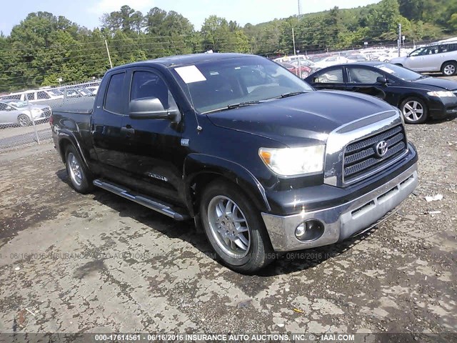 5TFRT54147X013530 - 2007 TOYOTA TUNDRA DOUBLE CAB SR5 BLACK photo 1