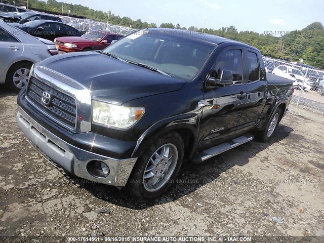 5TFRT54147X013530 - 2007 TOYOTA TUNDRA DOUBLE CAB SR5 BLACK photo 2