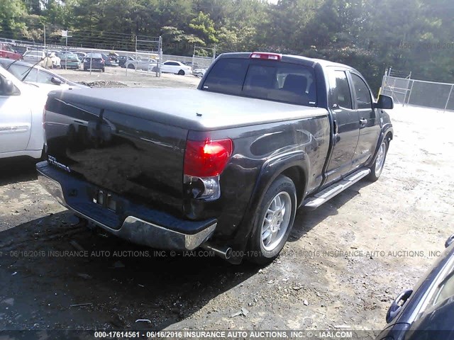 5TFRT54147X013530 - 2007 TOYOTA TUNDRA DOUBLE CAB SR5 BLACK photo 4