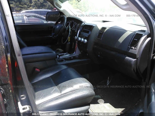 5TFRT54147X013530 - 2007 TOYOTA TUNDRA DOUBLE CAB SR5 BLACK photo 5