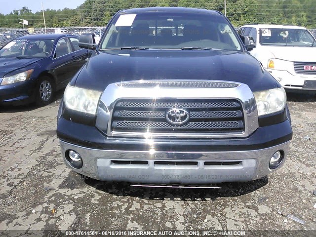 5TFRT54147X013530 - 2007 TOYOTA TUNDRA DOUBLE CAB SR5 BLACK photo 6