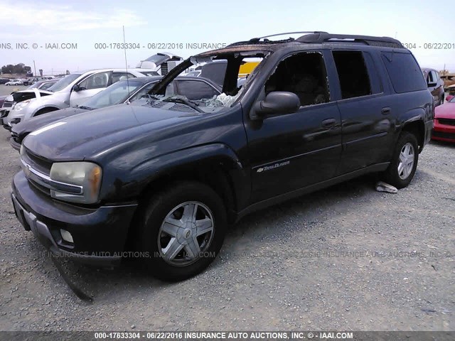 1GNET16S436117374 - 2003 CHEVROLET TRAILBLAZER EXT BLACK photo 2