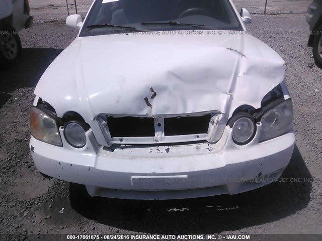 KNAGD126055390227 - 2005 KIA OPTIMA LX/EX WHITE photo 6