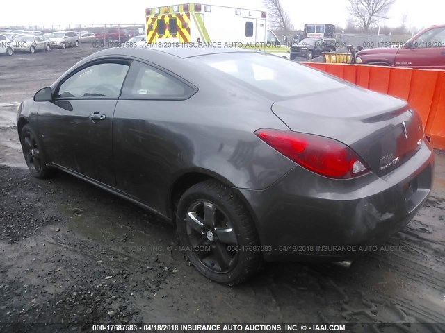 1G2ZH17N474160493 - 2007 PONTIAC G6 GT GRAY photo 3