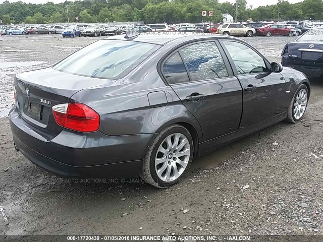 WBAVC53598FZ87284 - 2008 BMW 328 I SULEV GRAY photo 4