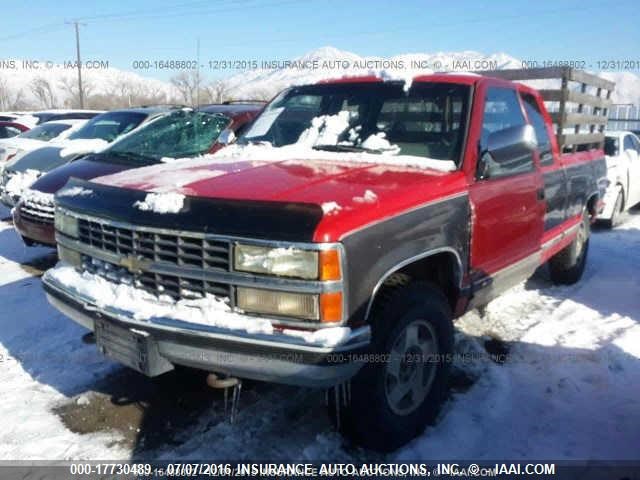 1GCDK14K9LE190921 - 1990 CHEVROLET GMT-400 K1500 RED photo 2