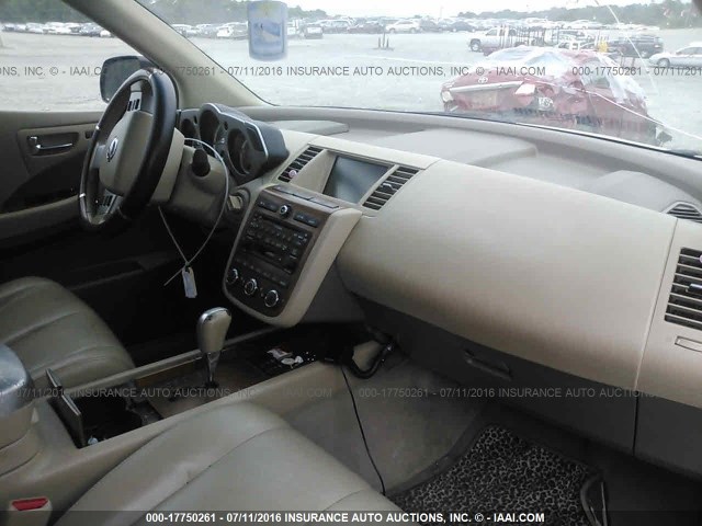 JN8AZ08T07W529954 - 2007 NISSAN MURANO SL/SE/S WHITE photo 5