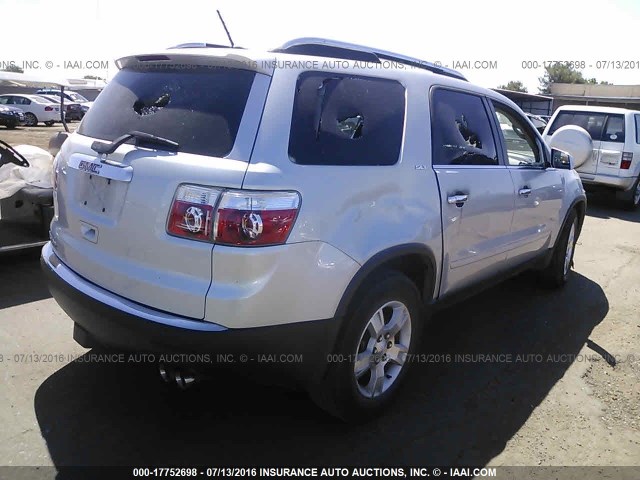 1GKER23D19J183264 - 2009 GMC ACADIA SLT-1 Srebrny zdjęcie 4