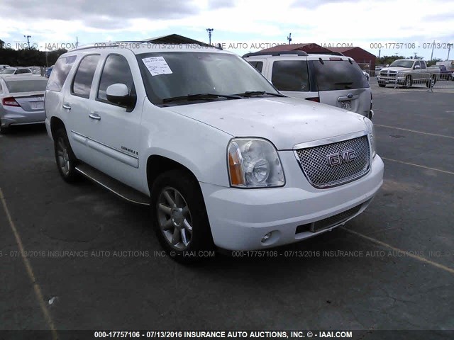 1GKFK63818J105892 - 2008 GMC YUKON DENALI WHITE photo 1