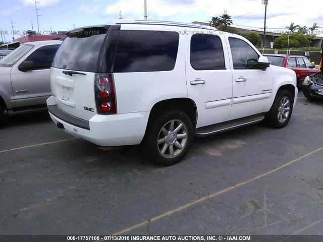 1GKFK63818J105892 - 2008 GMC YUKON DENALI WHITE photo 4