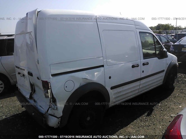 NM0LS7AN5DT154733 - 2013 FORD TRANSIT CONNECT XL WHITE photo 4