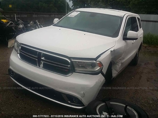 1C4RDHAG8FC945999 - 2015 DODGE DURANGO SXT WHITE photo 2