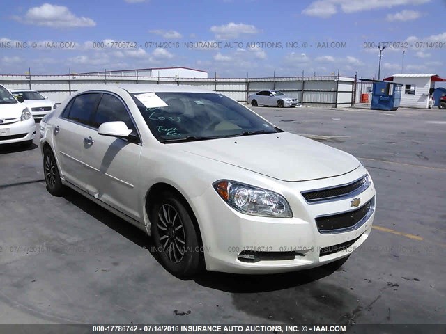 1G1ZC5E03CF247642 - 2012 CHEVROLET MALIBU 1LT WHITE photo 1