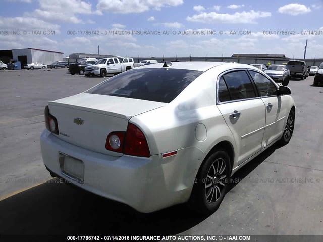 1G1ZC5E03CF247642 - 2012 CHEVROLET MALIBU 1LT WHITE photo 4
