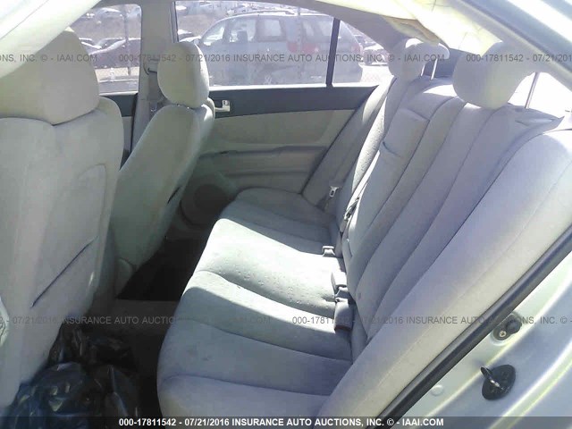 5NPEU46FX6H089021 - 2006 HYUNDAI SONATA GLS/LX BLUE photo 8