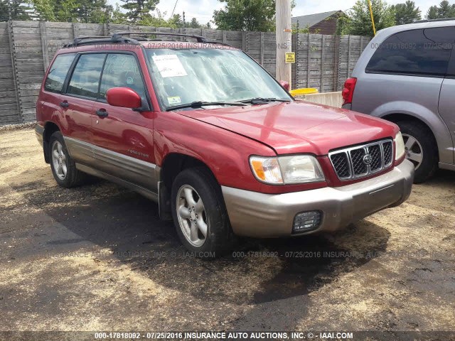 JF1SF65512H714650 - 2002 SUBARU FORESTER S RED photo 1