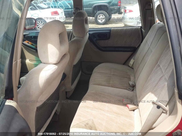 JF1SF65512H714650 - 2002 SUBARU FORESTER S წითელი ფოტო 8