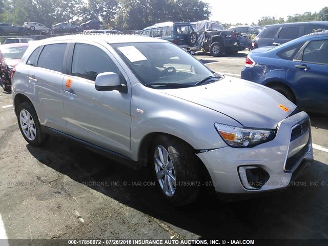 4A4AR4AU5FE032983 - 2015 MITSUBISHI OUTLANDER SPORT SE/GT SILVER photo 1