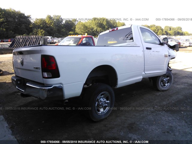 3C6LD5AT4CG303667 - 2012 DODGE RAM 2500 ST WHITE photo 4