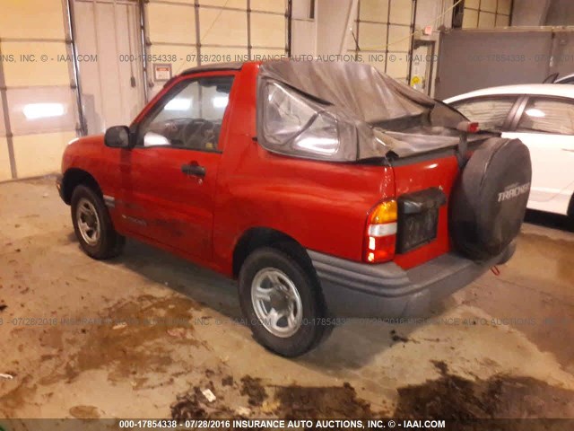 2CNBE1868X6926863 - 1999 CHEVROLET TRACKER RED photo 3