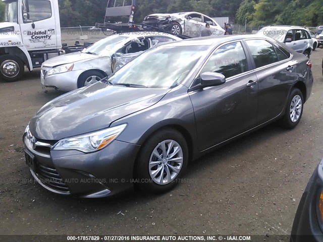 4T4BF1FK3FR462173 - 2015 TOYOTA CAMRY LE/XLE/SE/XSE GRAY photo 2