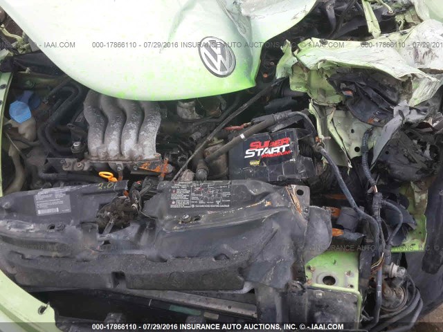 3VWBB21C51M455512 - 2001 VOLKSWAGEN NEW BEETLE GL 绿色 照片 10