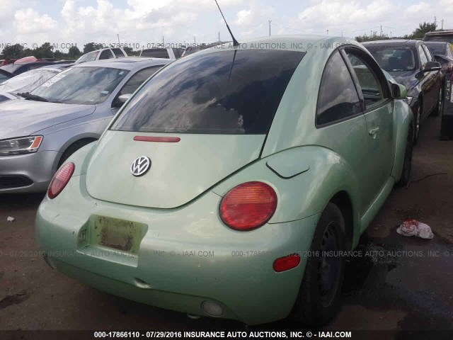 3VWBB21C51M455512 - 2001 VOLKSWAGEN NEW BEETLE GL GREEN photo 4