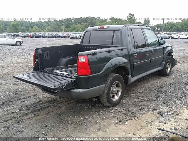 1FMZU67K64UB59587 - 2004 FORD EXPLORER SPORT TR  GREEN photo 4