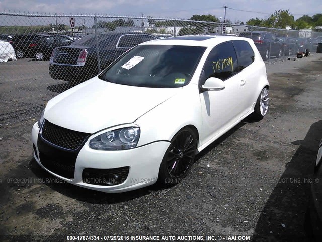 WVWFD71K69W071706 - 2009 VOLKSWAGEN GTI WHITE photo 2