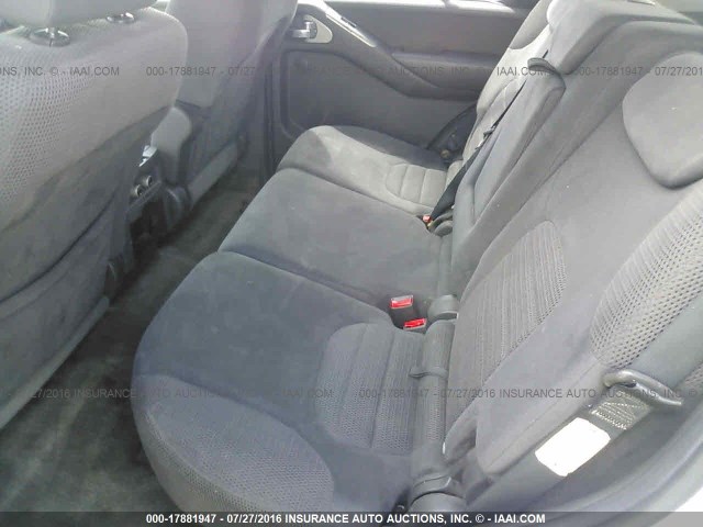 5N1AR18U25C710834 - 2005 NISSAN PATHFINDER LE/SE/XE SILVER photo 8